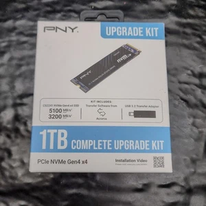 PNY M280CS2241 1TB SSD M.2 NVMe PCIe Gen4 x4 Internal Upgrade Kit NEW RB 🚀 - Afbeelding 1 van 6