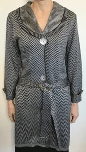 Sabatini Size XS (8) Black Silver Knit Jacket Made in New Zealand NZ Designer - Picture 1 of 10