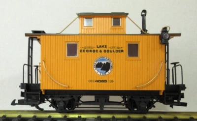 LGB 4065  L 01 Lake George & Boulder Yellow Caboose - Image 1 of 4