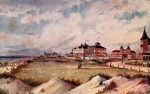 Denmark Fano Nordseebad Fanø Vintage Postcard B80 - Picture 1 of 2