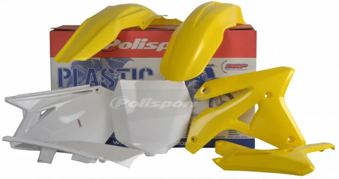 Juego de carrocería de plástico Polisport amarillo SUZUKI RMZ450 2007 Foto 1 de 1