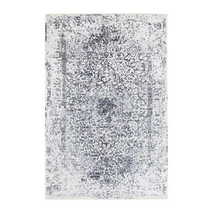 6'x9'2" Wool And Silk Hand Knotted Broken Design Fine Oriental Rug R58423 - Picture 1 of 12