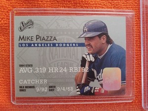 1995 Donruss Studio Mike Piazza Platinum Insert Baseball Card #4 Dodgers NM-MT