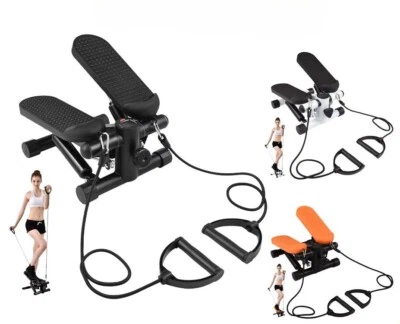 Mini stepper esercizi a casa con fasce di resistenza e display LCD - Immagine 1 di 4