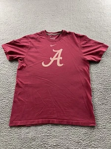 Alabama Crimson Tide Shirt Mens Large L Red College Football Nike 1393 - Picture 1 of 8