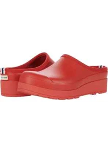 Hunter Women's Original Play Clog, Red, Size 7 US - Picture 1 of 7