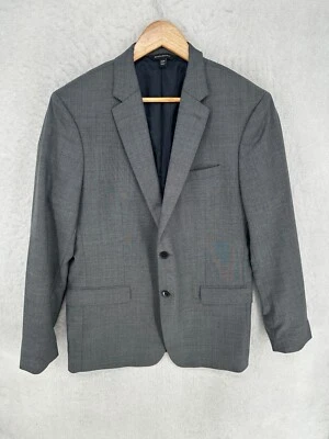 Banana Republic Tessuto Blazer Mens 42R Slim Fit Shark Gray Wool Blend Lined - Image 1 of 4