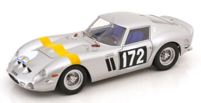 KK-Scale 1:12 Ferrari 250GTO 1962 France Rally Silver 1964  Alloy Car Model - Image 1 of 4