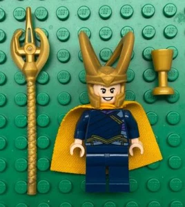 Lego Loki Minifigura: Super Hero Figura: 76088 Azul Oscuro Conjunto sh411 - Imagen 1 de 1