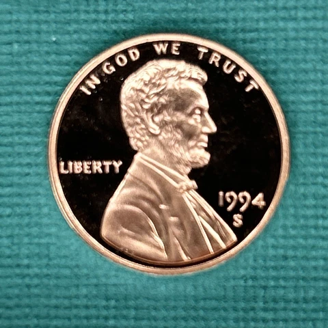 1994 S Proof Lincoln Cent Cover