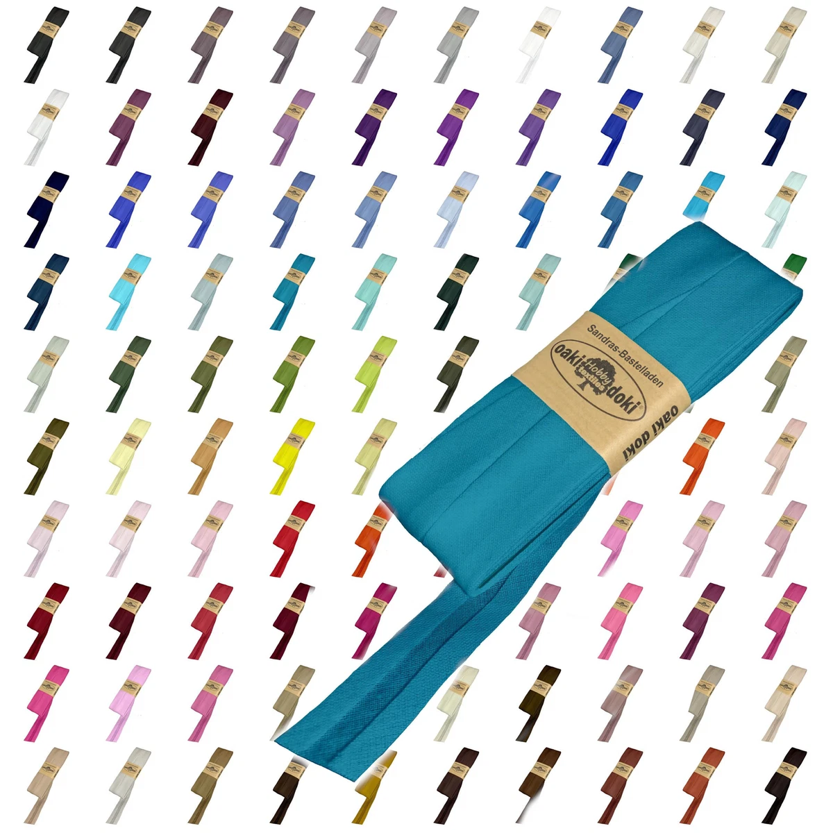 Schrägband 20 Mm X 5 M – Perfekt Zum Nähen, Basteln & Dekorieren, In Entenblau