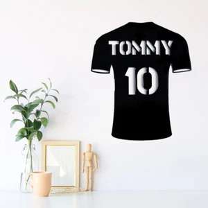 Personalised Acrylic Football Bedroom Decor Sign Plaque Various Sizes Colours - Picture 1 of 7