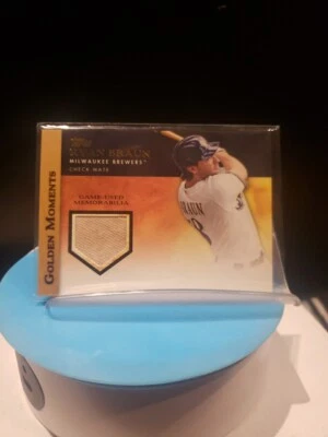 2012 Topps Golden Moments Ryan Braun Relic #GMR-RB - Image 1 of 2