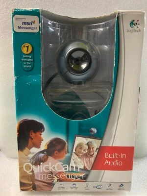NEW Logitech QuickCam Messenger + BASE - QC MESS 961420-0403  Web Cam - Image 1 of 2