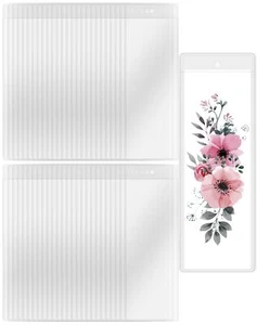 120 Pcs Clear Bookmark Sleeves Photo Booth Sleeves Book Marker Cover Holder - Picture 1 of 7