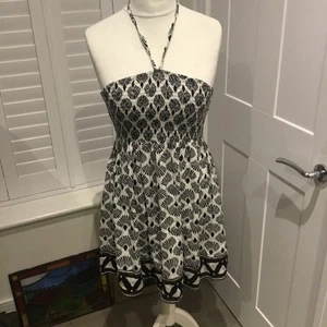 New Look L Ethnic Ruched Sun Dress Hot Summer Days/Beach - Picture 1 of 11