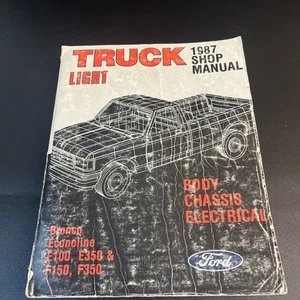 Ford Truck 1987 manual de taller original OEM F150 F250 F350 camioneta Bronco reparación - Imagen 1 de 8