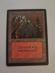 Mountain LP/MP MTG Magic the Gathering Beta Basic Land (A) - Picture 1 of 6