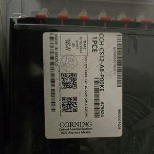Corning CCH-CS12-A8-P00KE 12 Fiber LC UPC Duplex CCH Pigtailed Splice Cassette - Photo 1/3