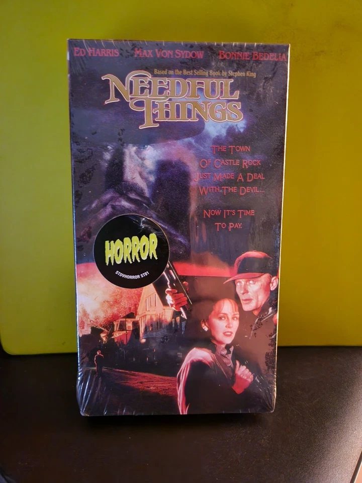Needful Things VHS Ed Harris Stephen King Horror ••New Sealed•• - Image 1 of 1