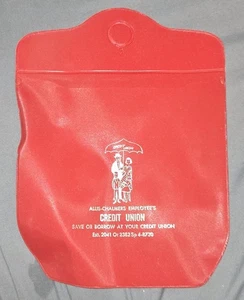 Allis Chalmers Employee Credit Union Advertising Water Bag - Picture 1 of 3