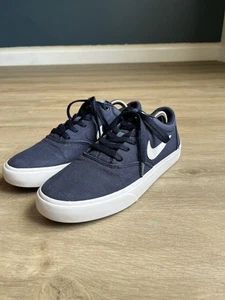 Nike SB Charge Men's Blue Canvas Skate Shoes Size 9 - Picture 1 of 8