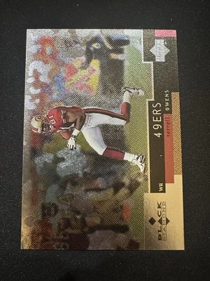 1998 Upper Deck Black Diamond #14 Terrell Owens 49ers card - Image 1 of 2