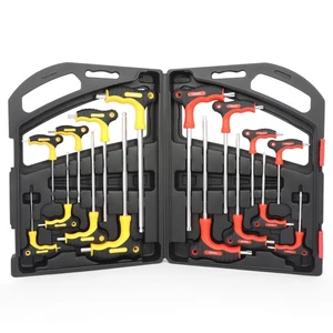 16pc Hex & Torx Wrench Set with T-Handle - Durable CR-V Steel, Rust-Resistant, P - Picture 1 of 7