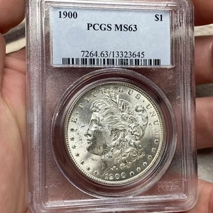 1900 P Morgan Silber Dollar - PCGS MS63 - Bild 1 von 4