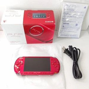 Sony PSP-3000 Radiant Red Console Near Mint Condition PlayStation Portable - Picture 1 of 10