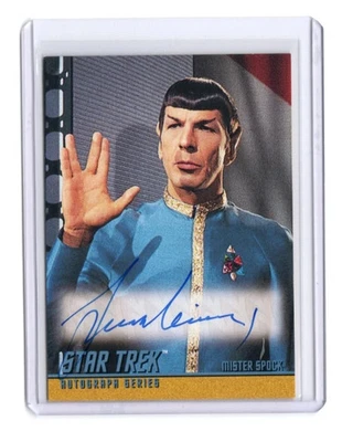 Star Trek TOS Season 3 1999 Skybox Autograph Auto A59 Loenard Nimoy as Spock - Image 1 of 4