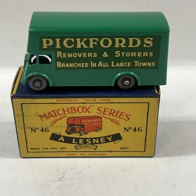 Matchbox Lesney No 46B Pickfords Removals Van In Original Box Mint - Image 1 of 4