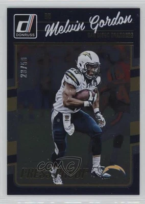 2016 Donruss Press Proof Gold /50 Melvin Gordon #247 - Image 1 of 2