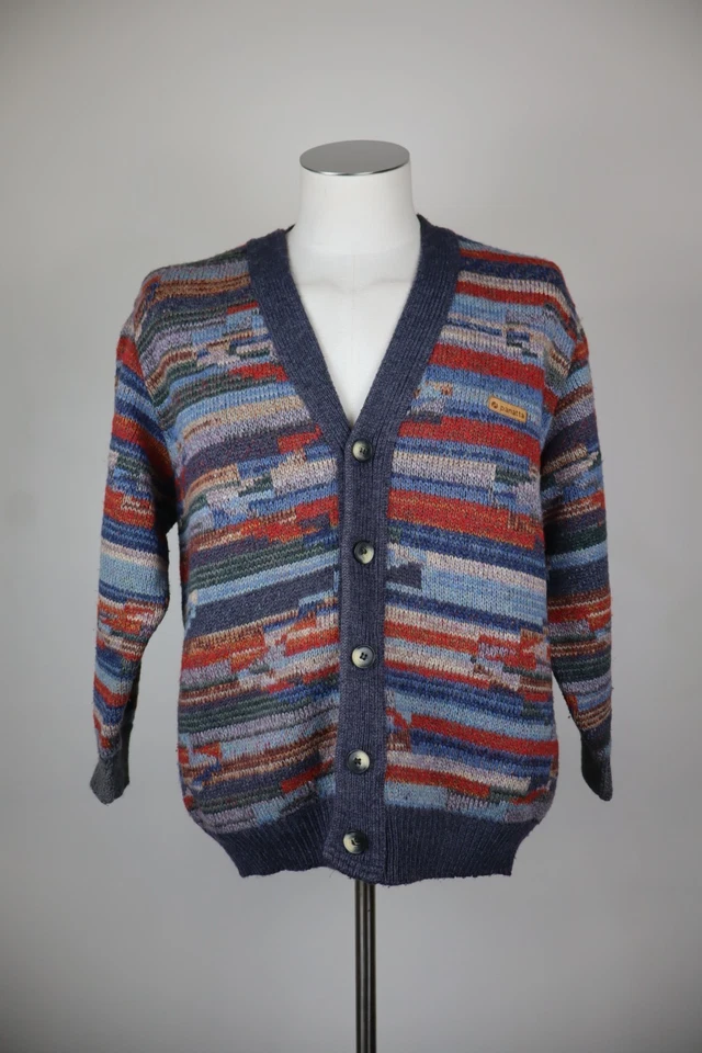 Cárdigan suéter informal de lana Robe Di Kappa vintage para hombre talla S Foto 1 de 4