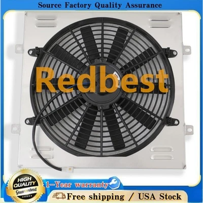 Ventilador de cubierta de radiador de aluminio para Ford Mustang 1965-66 1960-1965 Falcon Ranchero Foto 1 de 4