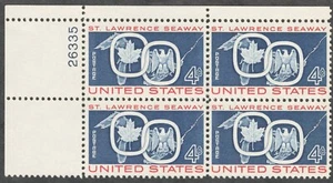 US. 1131. 4c. Edición Great Lakes, St. Lawrence Seaway. PB4. MNH. 1959 - Imagen 1 de 2