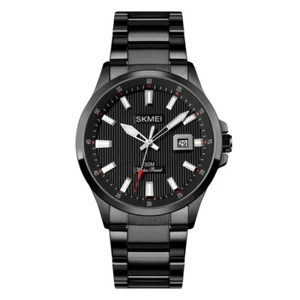 Fashion Round Dial SKMEI Quartz Watches Waterproof Wristwatch Stainless Steel - Picture 1 of 3