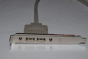Nowy! ASUS, MSI, EVGA, Asrok Uniwersalny 2 porty USB 2.0 Płyta tylna Uchwyt - Zdjęcie 1 z 2