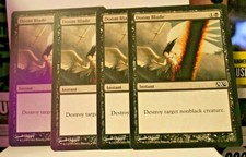 2011 MTG LOT OF 4 DOOM BLADE 95/249  M12 set
