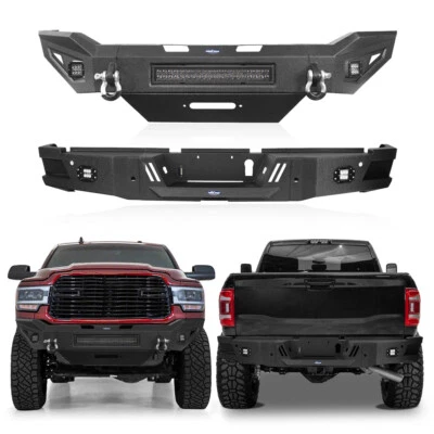 Refuerzos parachoques delanteros o traseros de acero Fit Dodge Ram 2500/3500 2019-2024 Foto 1 de 4
