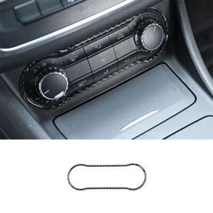 Console AC Button Control Frame Decor For Benz GLA CLA 2013-19 Real Carbon Fiber - Picture 1 of 10