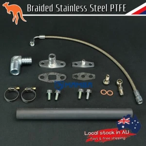 Turbo Oil Feed & Return Drain Line Kit for Nissan TD42 GU Factory Hitachi HT18 - Picture 1 of 3