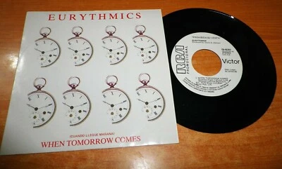 EURYTHMICS When tomorrow comes 7" SPANISH PROMO SINGLE VINYL ULTRA RARE 1986  - Image 1 of 2