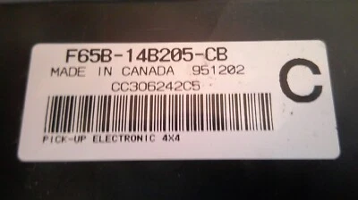 1997 FORD F150 F250 ESOF 4X4 GEM MÓDULO DE CONTROLE MULTIFUNCIONAL F65B-14B205-CB - Imagem 1 de 2