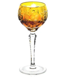 Nachtmann Uva Ámbar Oro Corte a Cristal Transparente Jerez Cordial 5.5" Sin Firmar - Imagen 1 de 2