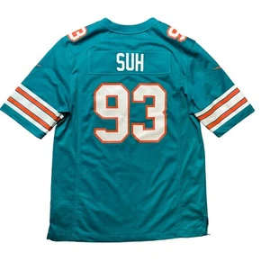Miami Dolphins Ndamukong Suh Auth Nike Throwback Vtg Jersey Adult Size M - Picture 1 of 9