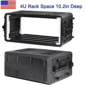 4U Rack Case, Watertight Dust-Proof Shock Mount Racks w/Microphone Compartments - Picture 1 of 6
