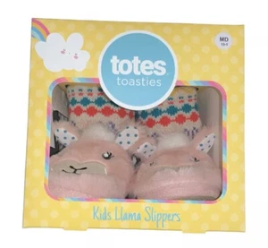 Totes Toasties Kids Llama Slippers size Small 11-12  Girls - Picture 1 of 8