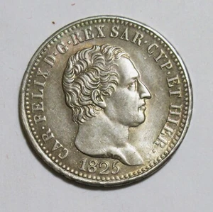 *CARLO FELICE 1 LIRA 1825 GENOVA SPL/FDC SIGILLATA NUMISMATICA ELITE - Foto 1 di 2