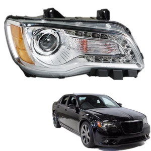 For Chrysler 300 2011-14 Factory Headlight Halogen Clear Chrome Passenger Right - Foto 1 di 12